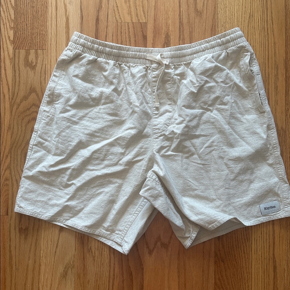 Rhythm Cotton/Linen Drawstring Shorts - Picture 6 of 12